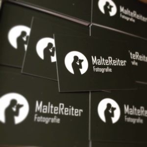 Visitenkarten für Fotograf Malte Reiter aus Wuppertal
