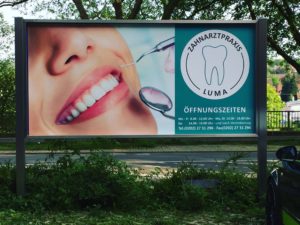 Digitaldruck und Folierung für Zahnarztpraxis Luma in Wuppertal