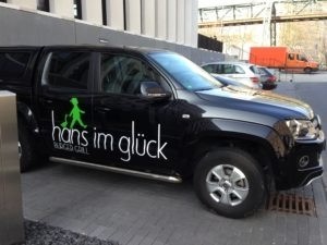 Fahrzeugbeschriftung für Hans im Glück Wuppertal