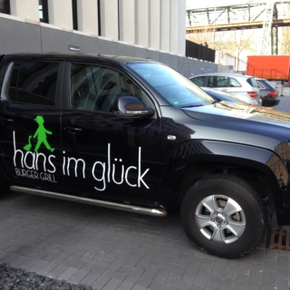 Fahrzeugbeschriftung für Hans im Glück Wuppertal
