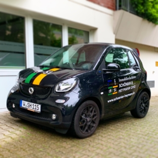 Fahrzeugbeschriftung für Schönian &amp; Heymann in Wuppertal.