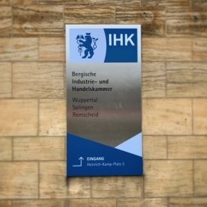 Digitaldruck und Folierung für die Bergische IHK in Wuppertal