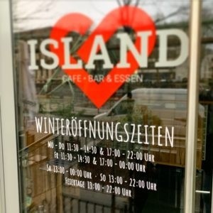 Folienbeschriftung Restaurant Island Wuppertal