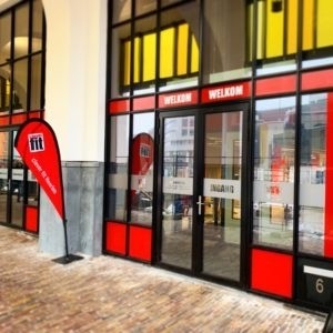 Fensterbeschriftung Clever Fit Heeren, Niederlande