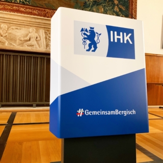 Digitaldruck und Folierung für die Bergische IHK in Wuppertal
